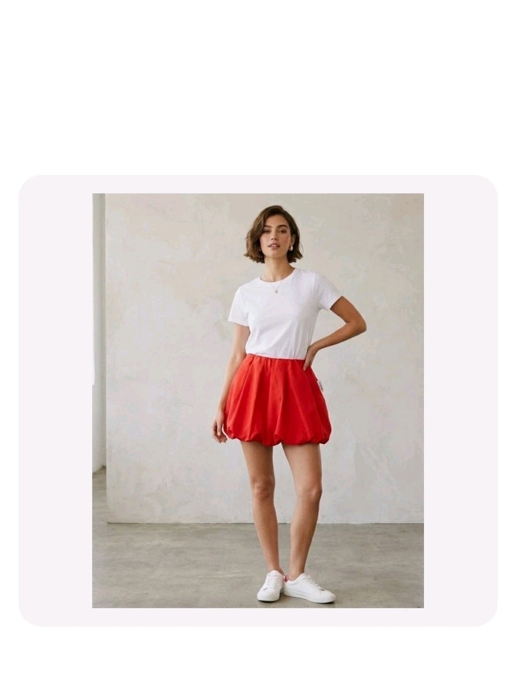 ~Old Navy Red Taffeta Bubble Mini Skirt L Balloon Hem Y2K Party Gameday